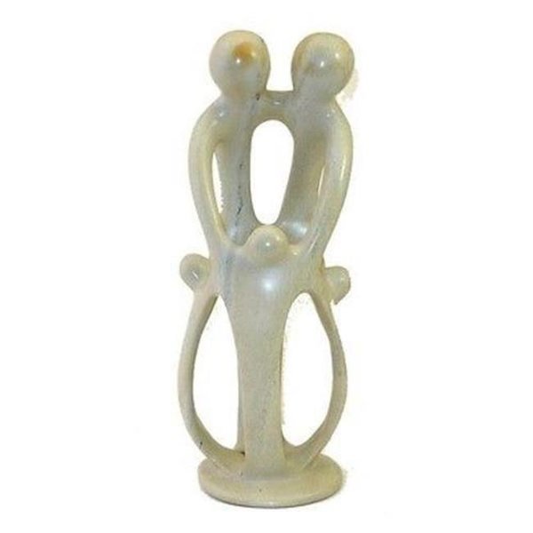 Smolart Smolart Natural Tall Soapstone 2 Parents & 3 Children Family Sculpture; 10 in. KSA003-10-2P3C